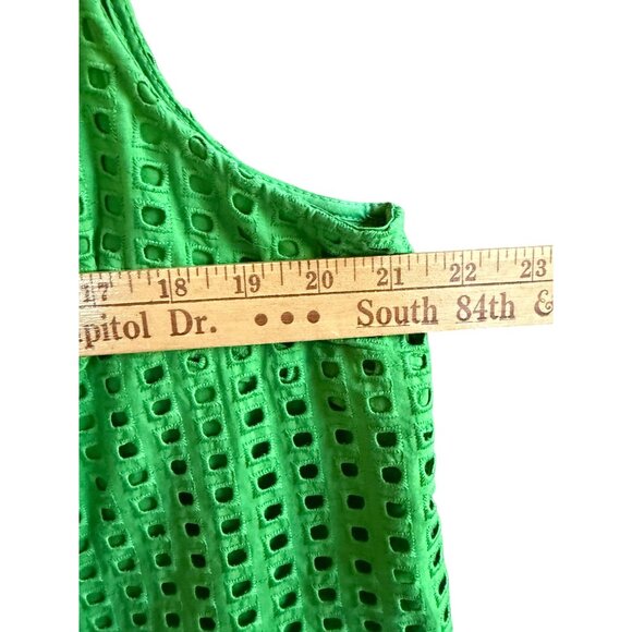 Kate Spade X Target Eyelet Shell Tank Blouse Top Women’s XL Green Sleeveless - Picture 5 of 8